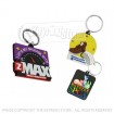 Flexi-plastic 2D 'rubber' PVC promotional keyrings