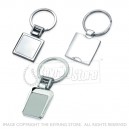 Metal Square Engraved Keyring