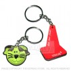 Flexi-plastic 3D 'rubber' PVC promotional keyrings