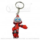 Flexi-plastic 3D 'rubber' PVC promotional keyrings