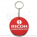 Flexi-plastic 2-sided 'rubber' PVC promotional keyrings