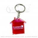 Liquid-filled plastic promotional keyrings