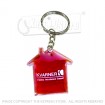 Liquid-filled plastic promotional keyrings