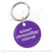 Plastic Glaze™  39mm round keyrings