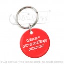 Plastic Glaze™  31mm round keyrings