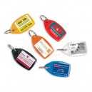 Rectangle Clear Plastic Keyrings Keychains