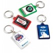 Rectangle Clear Plastic Keyrings Keychains