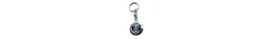 Plastic Branded Metal Keyrings