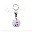 Trolley Coin Promotional Keyrings - Printed