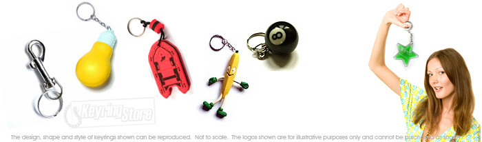 Novelty Practical and gift Keyrings and a range of Keyring Accessories