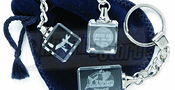 Crystal Glass Keyrings